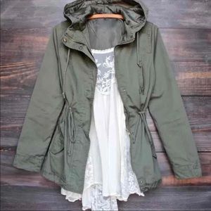 Ambiance Hooded Utility Parka Jacket